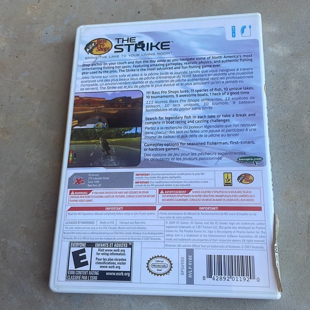 Nintendo Wii Bass Pro Shops game